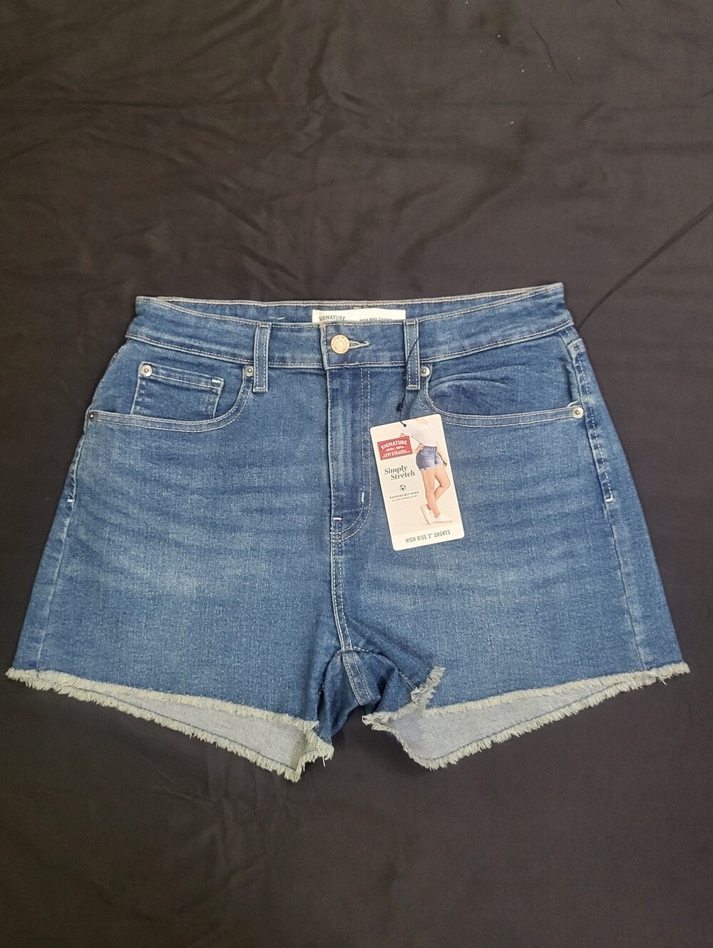 Levi's Strauss Signature High Rise Stretch Jean Shorts Women Size 12/W31 NWT